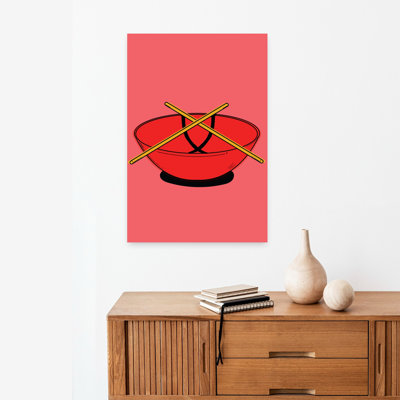Contemporary Art Minimalist Bamboo Wall Art - Wrapped Canvas Print