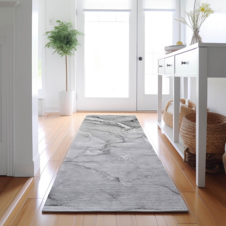 Premium Machine Washable Cerrito AMF516 Gray Rug