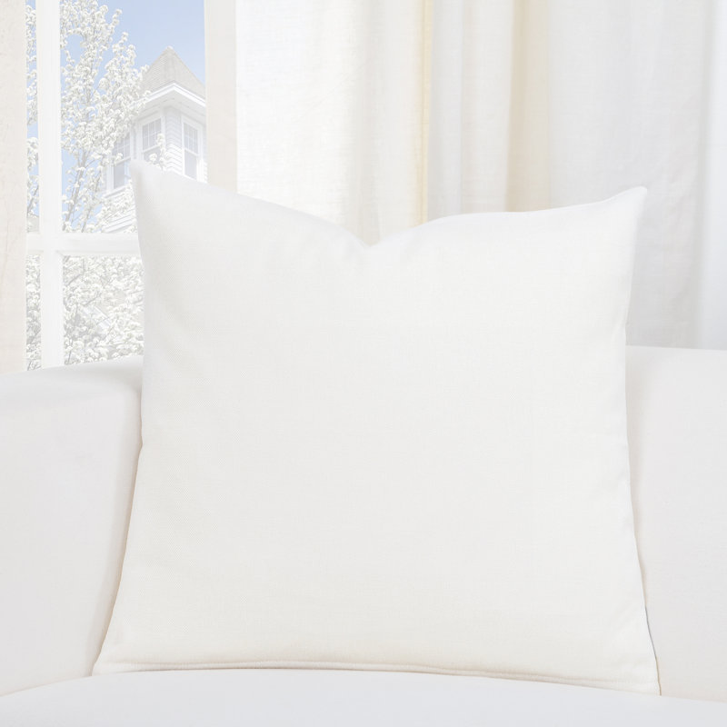 Everlast Throw Pillow, 26" H x 26" W x 6"D, Cream