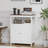 Free-Standing Bathroom Cabinet With Adjustable Shelf