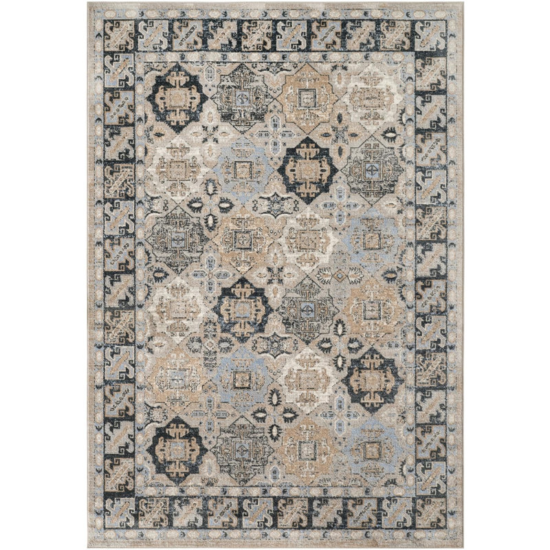 Taslin Rug, Rectangle 7'1'' x 10', Vintage/Neutral Tone