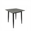 5pc Cream Marble Effect Square Dining Table & Chairs Set-860030701