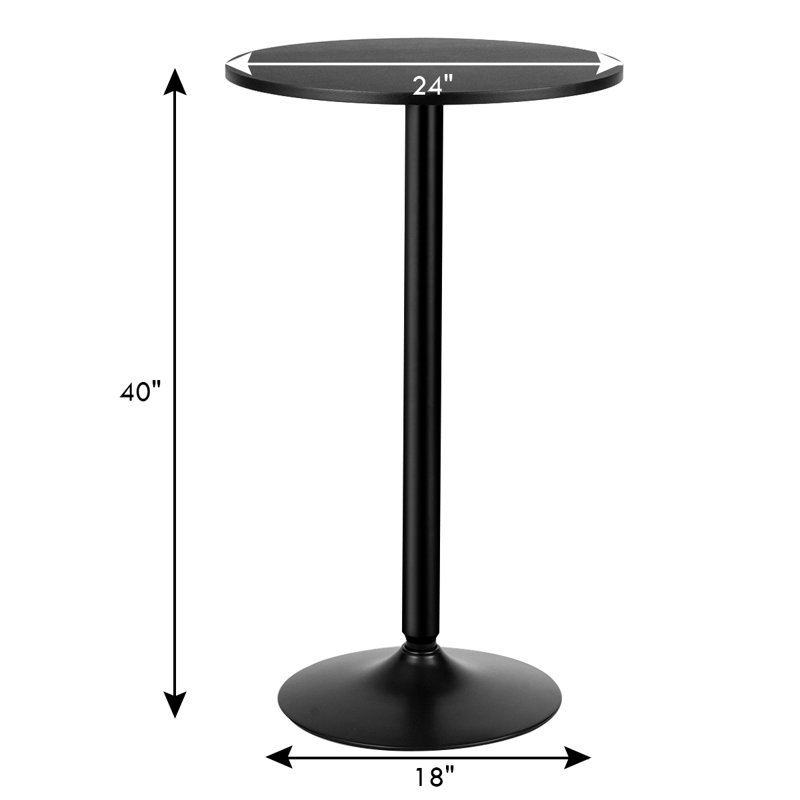 Pompen Round Metal Base Dining Table