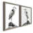 Toile avec cadre gris