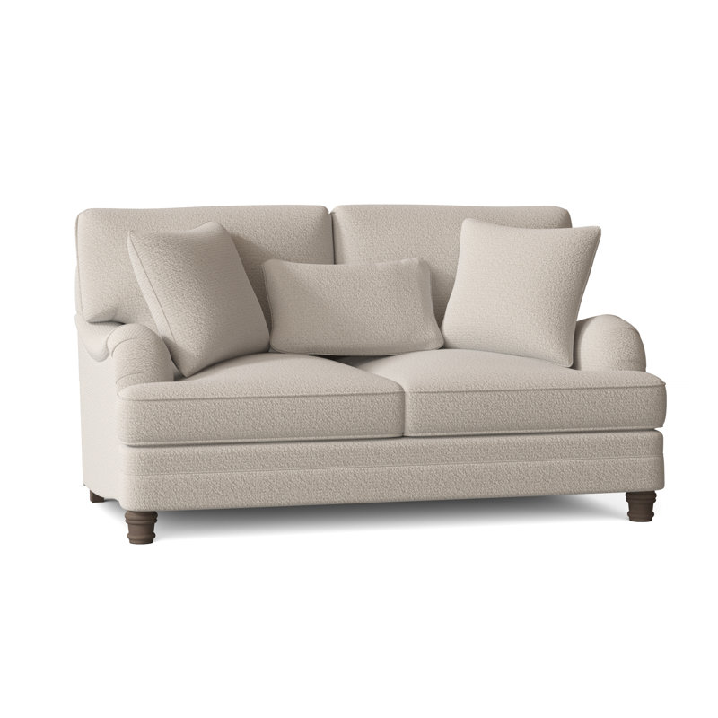 Tarleton Upholstered 69.5'' Loveseat, Mocha, Cream Boucle 1146-002