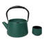 Ensemble de théière en fonte Green Modern