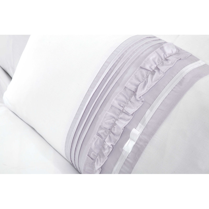 Hudson Abstract Duvet Cover with Pillowcases, Super King Duvet Cover, Heather