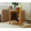 Table basse rotative moderne U-Can avec rotin et rangement caché
