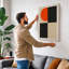 Study in Four Geometric - Wrapped Canvas-131764846-131764854