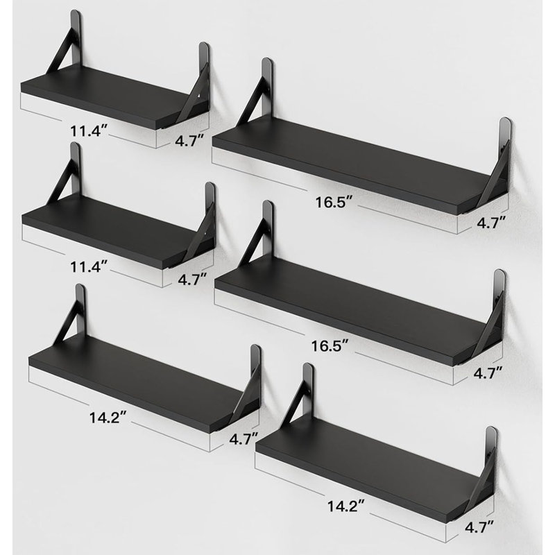 Floating Shelf, Black