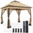 11×11 FT Pop-Up Gazebo Tent with 4 Mesh Sidewalls-112797804