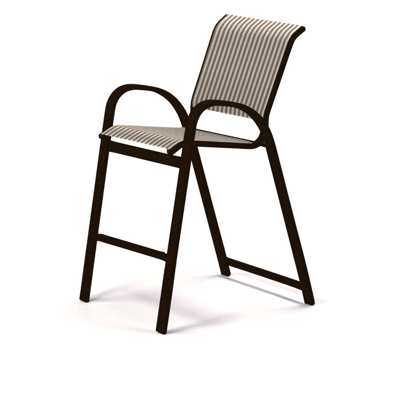 Tabouret de bar Holna, Brun clair, Kona texturé