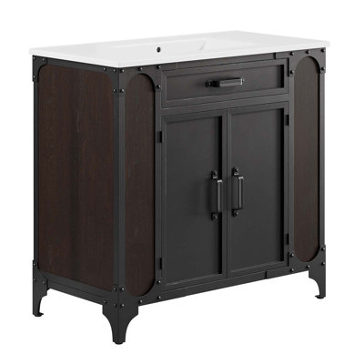Modway Steamforge 36'' Single Bathroom Vanity with Top