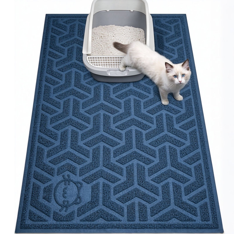 Cat Litter Mat Blue, Blue
