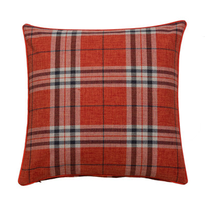 Colleyville Plaid Square Throw Cushion