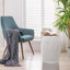 Tabouret de bar 11 po x 17,25 po en céramique émaillée - Table d'appoint intérieure / extérieure - Tabouret de jardin décoratif