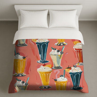 Milkshake Illustration Duvet Covers