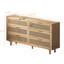 Armoire de rangement en rotin 6 tiroirs-20291679