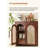 Wabi-Sabi Style Solid Wood & Rattan Sideboard