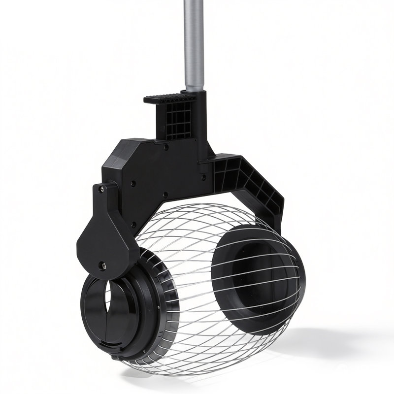 Rouleau ramasse-noix d'une capacité de 1,8 gallon avec porte à pédale, outil de ramassage de gros glands pour pacanes, noix, châtaignes et autres grosses noix