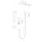 Shower In Bathroom, Brass, Head, Hand Shower, Slide Bar Assembly With Air Injection - Rain Bar, Bodysprays, Brass-126353153