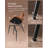 Synthetic Leather Upholstered Dining Chairs with Stitching-1882307696