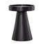 Blandon 16" Round Mango Wood End Table, Black