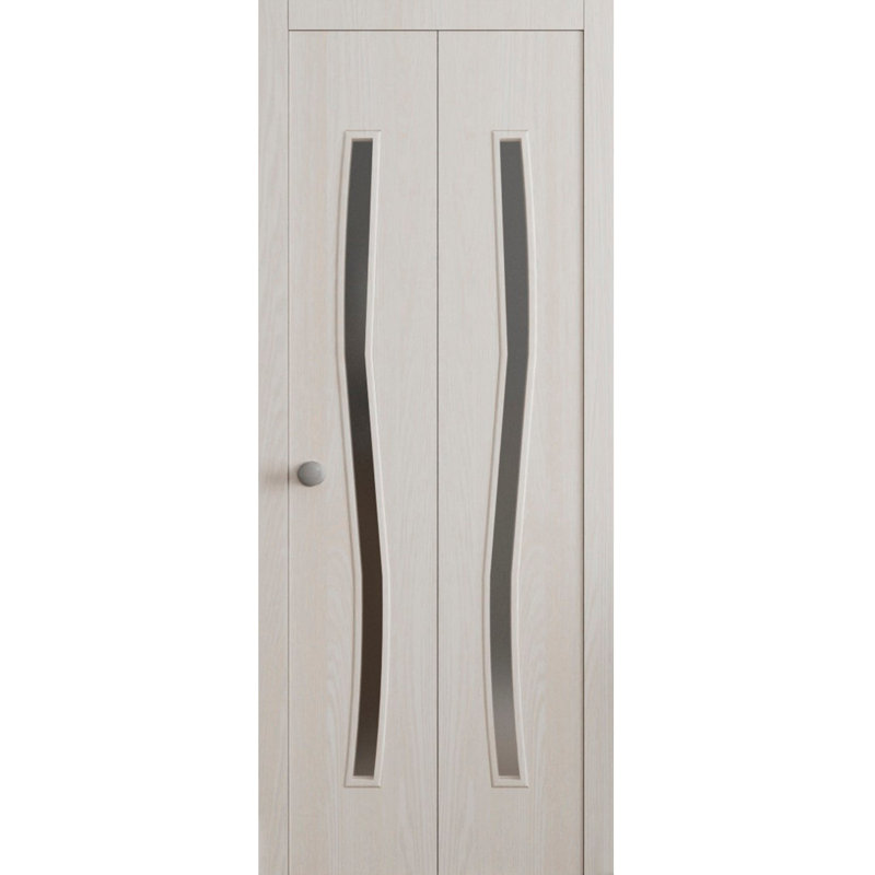 Portes coulissantes pliantes pour garde-robe coulissante ESSENTIAL 8002 - Ensemble de quincaillerie robuste pour moulures à moulures - Portes de garde-robe en bois massif