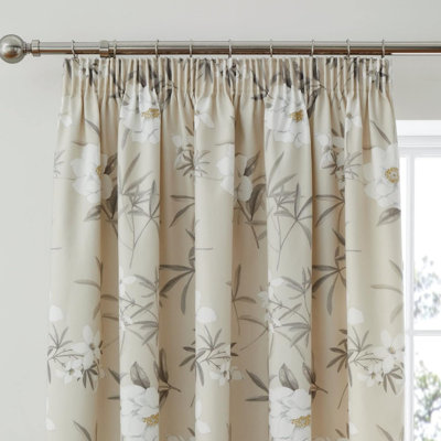 100% Cotton Room Darkening Curtain Panel Pair
