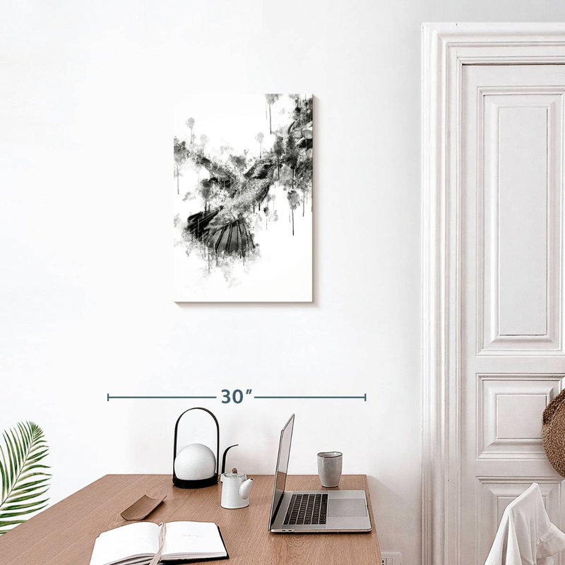 Colibri brun et noir, H 24 po x l 16 po