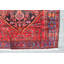 Tapis unique en laine noué à la main des années 1990 de 4 pi 4 po x 6 pi 5 po rouge Brixen