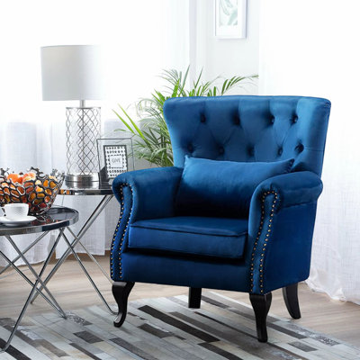 Trowbridge Upholstered Linen Wingback Chair