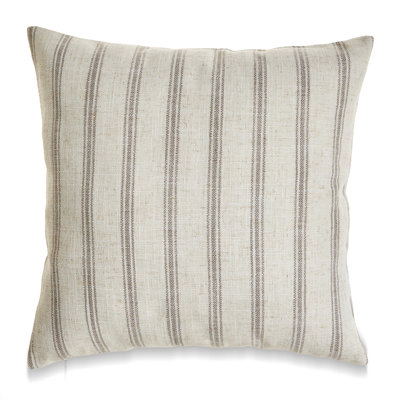 French Stripe Pillow With Microgel Feather-like-filled