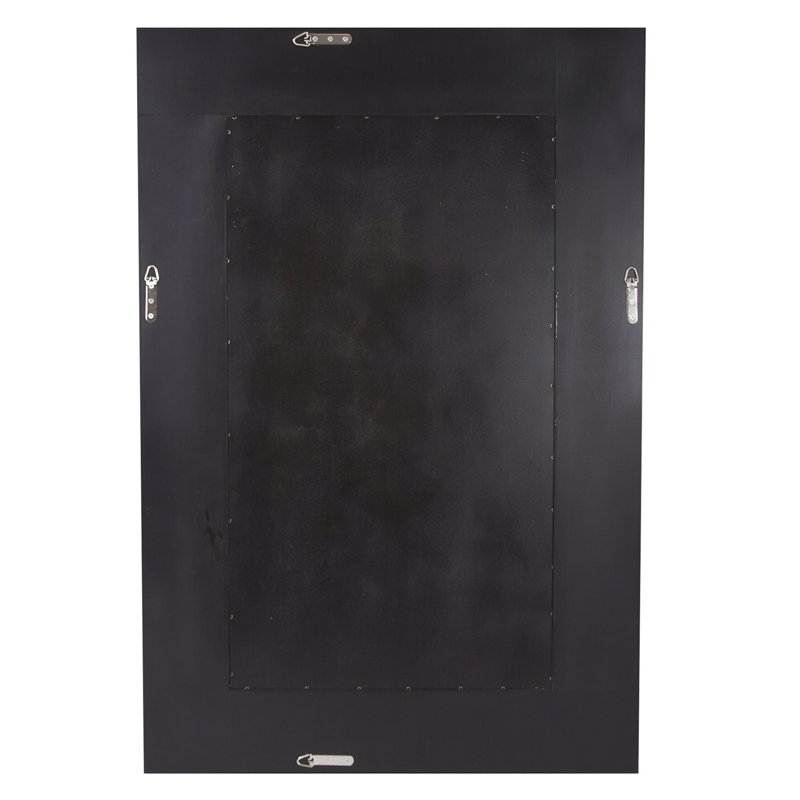 Rectangular Beaded Glass Trim Wall Mirror