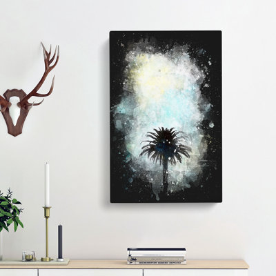 Palm Tree in California - Wrapped Canvas