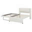 Lit plateforme tapissier avec lit gigogne, lit gigogne pouvant être plat ou érigé-923494479