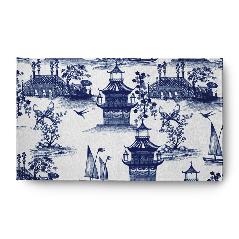 Azmir Chenille Toile Indoor Rug, Rectangle 3' x 5'