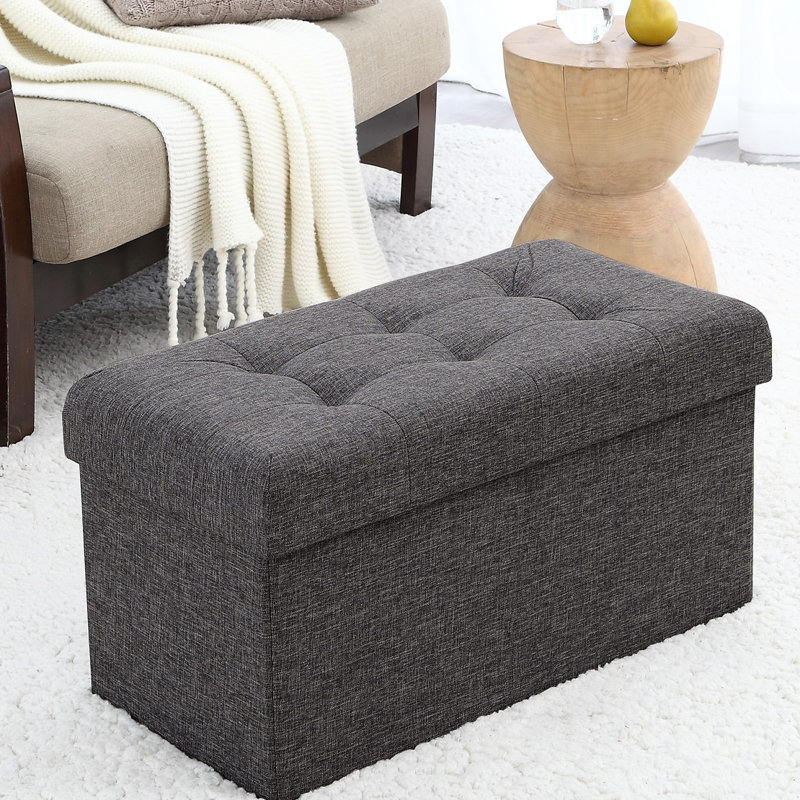 Repose-pieds avec rangement Foronda, Anthracite