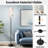 PeeNoke 68.5" Standing Floor Lamp Hand Drawn Boho Rainbows Cute Set Pastel Earthy Colors Elements Dimmable Metal Pole Lamp with Linen Lampshade LED Bulb Included