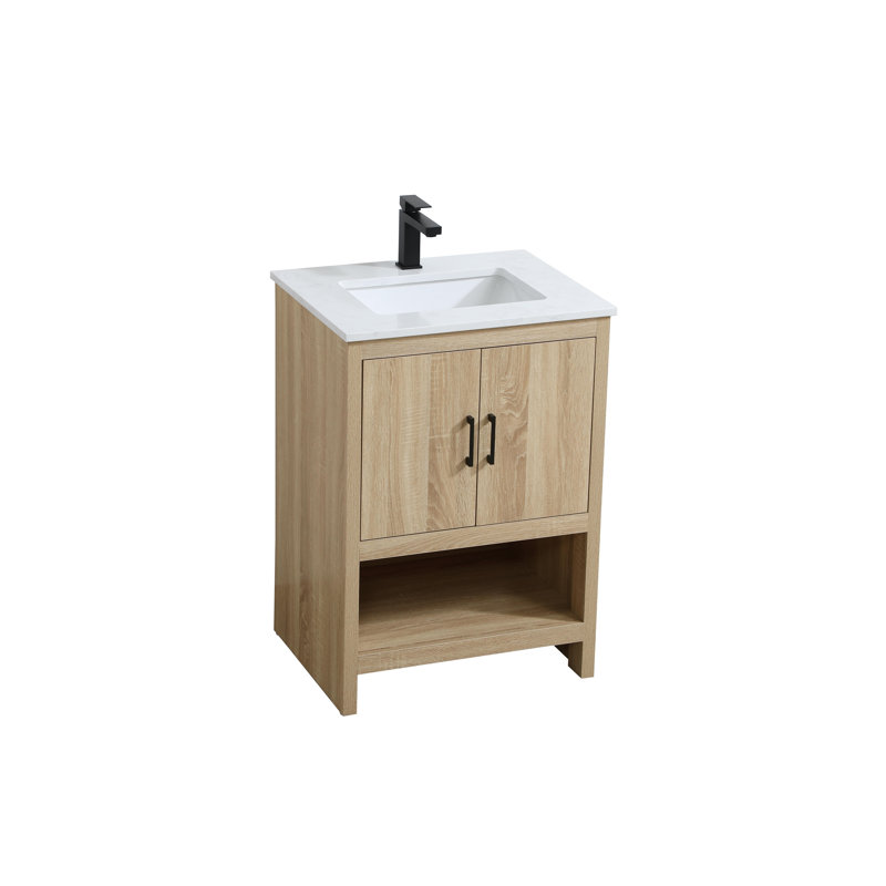 Meuble-lavabo simple 24 po Kirkbride, Bois de manguier