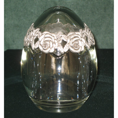 Boîte à accessoires en verre étain œufs
