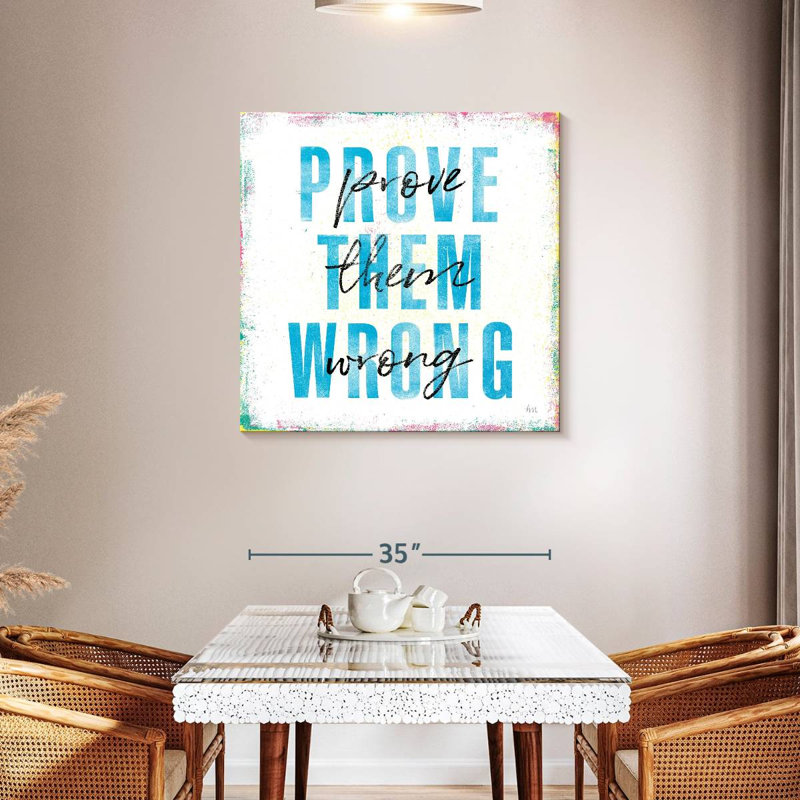 Tergel Prove Them Wrong, 36" H x 36" W