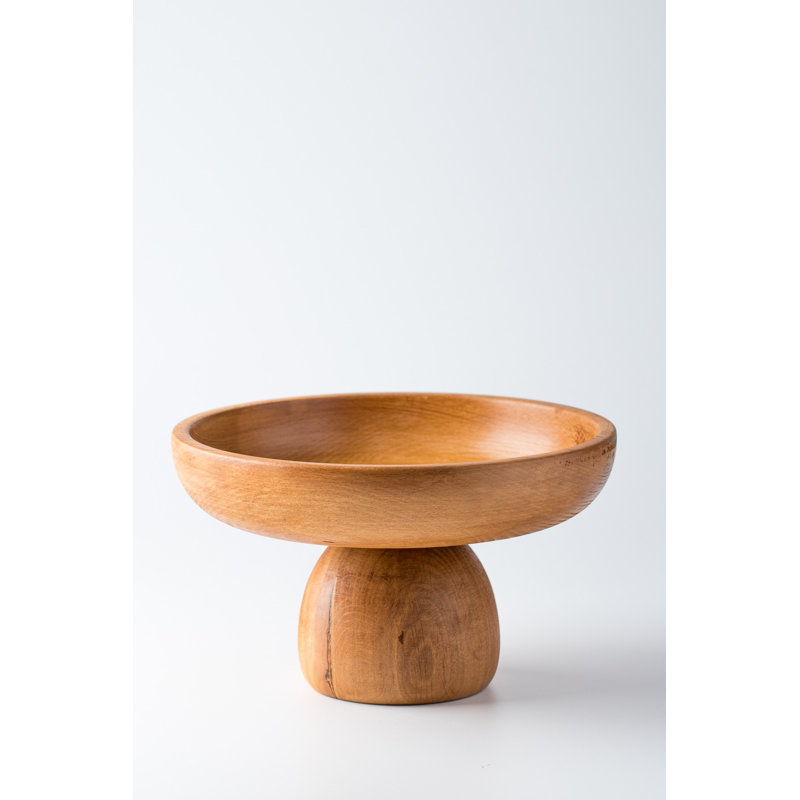 Elegant Decorative Object, 1 Piece, Light & Walnut Finish, 5.5 x 9.8 x 3.9 inches | 100% Wood Construction | Stylish Accent for Home Decor, Living Room, or Office | Perfect for Modern Interiors