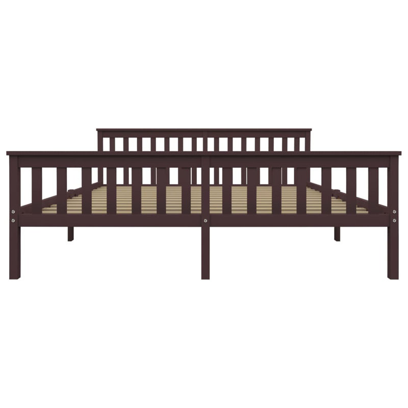 Whitworth Solid Wood Bed, 180 x 200 cm, dark brown