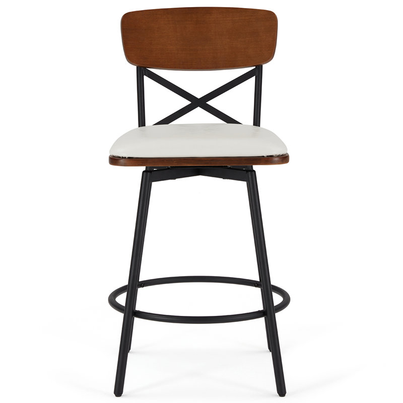 Tabouret de comptoir Jeremaiah 26, Blanc