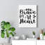 Brave At Heart - Wrapped Canvas Print