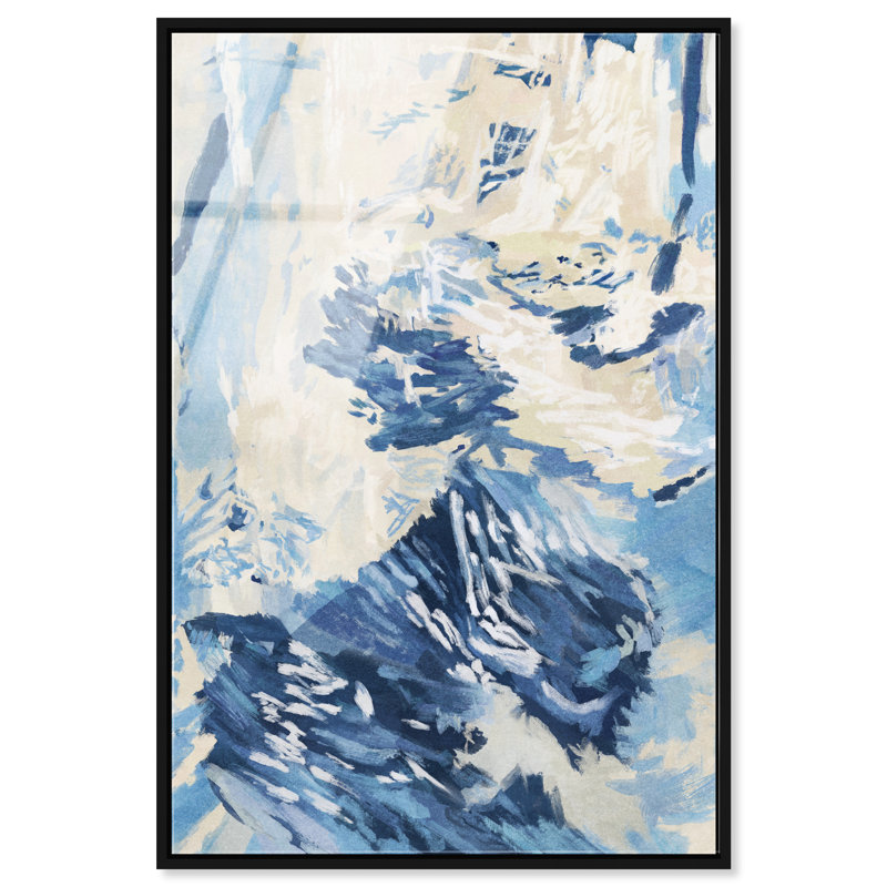Coastal Feel I Print by Oliver Gal, 11"H x 16"W, Black Floater Frame