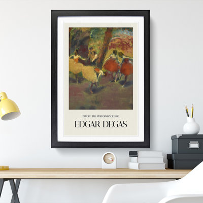 Before the Performance by Edgar Degas - Picture Frame Graphic Art