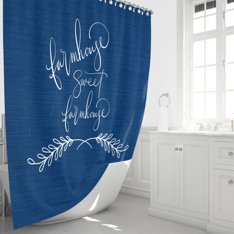 Rideau de douche simple Trey, H 70 po x l 72 po