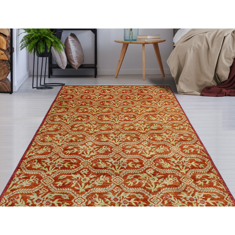 Fine Chobi Addy Rust Rug